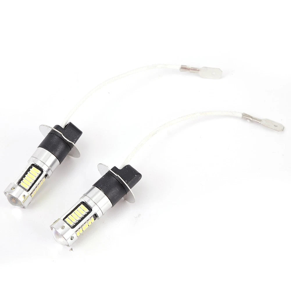 2X H3 LED Fog Light Bulb Conversion for Universal (6000K)