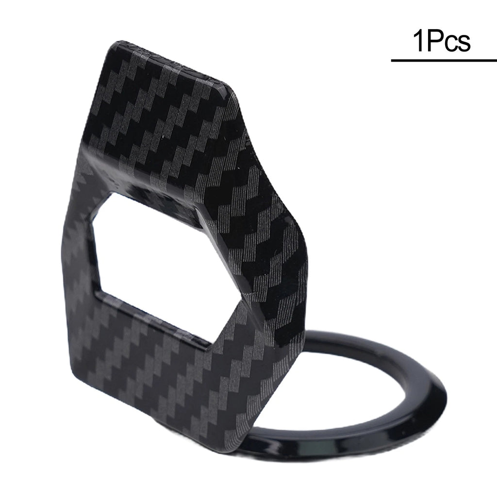 Carbon Fiber Finish Engine Push Button Protection Cover for