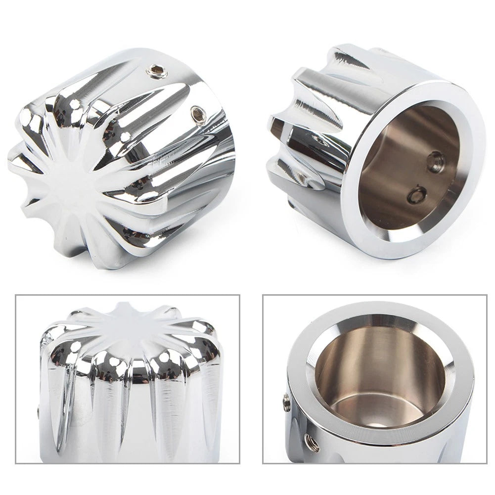 Chrome Front Axle Nut Cover Bolt for Harley Touring Softail (2000–2023)
