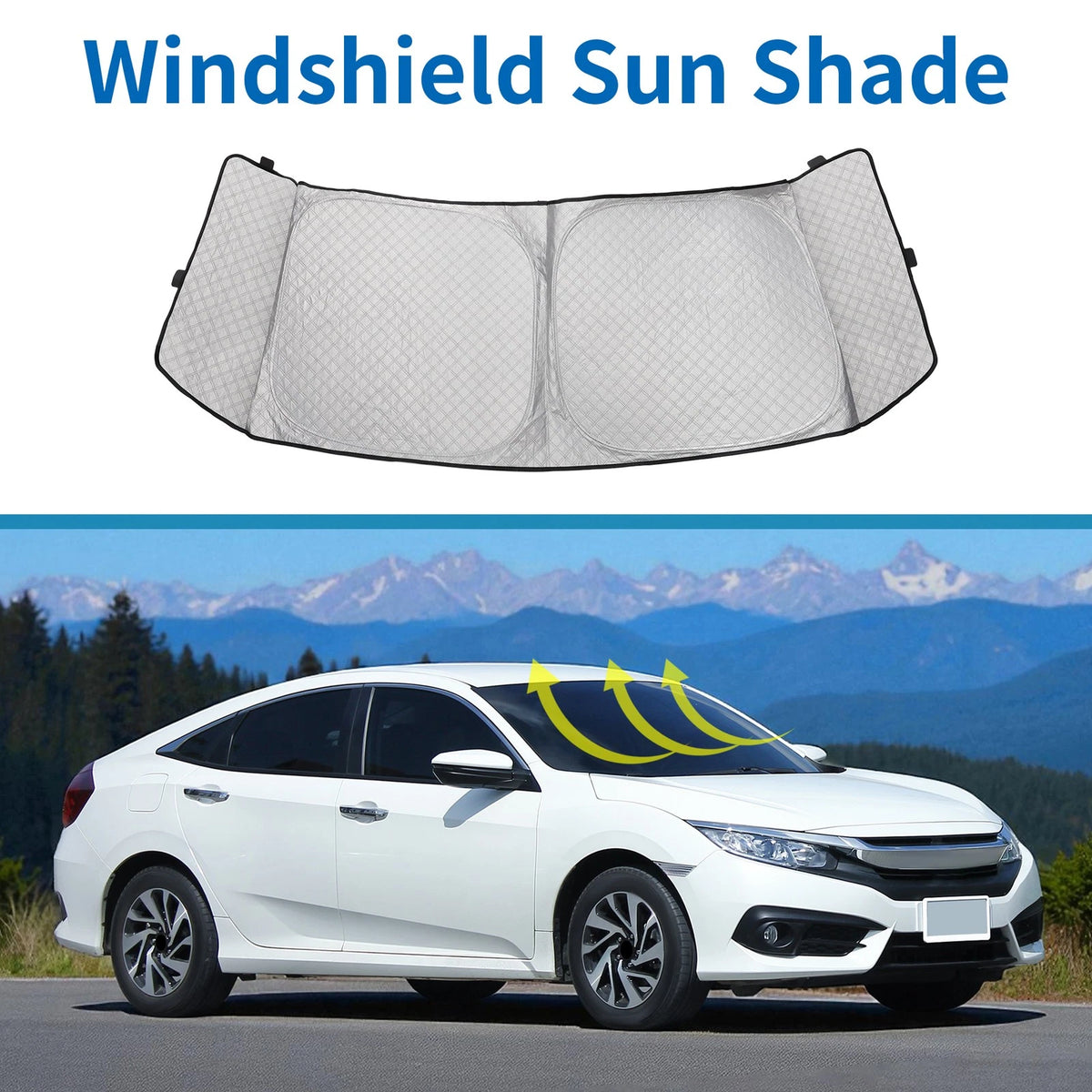 Car Window Cover Aluminum Film for Honda N-BOX JF5 JF6 Foldable Black (2011–2019)