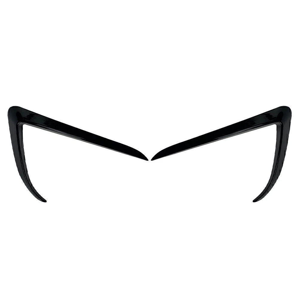 2X Fog Light Eyebrow Cover Trim for Tesla Model X (2015–2020) Black