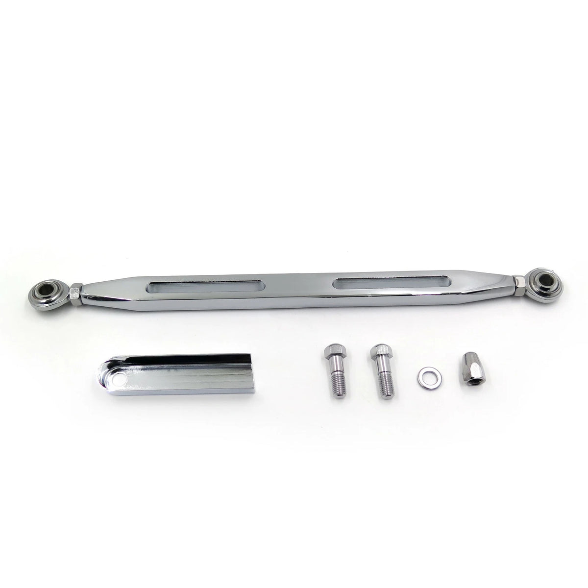 Black Slotted Flame Gear Shift Linkage for Harley Softail Road King Electra Glide