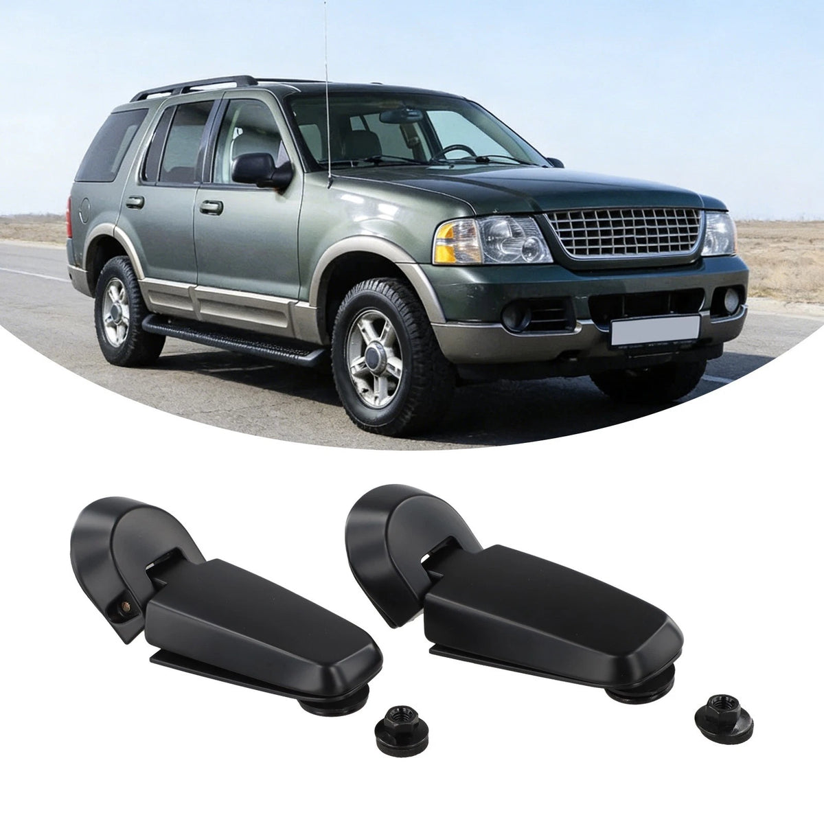 Black Plastic Rear Liftgate Glass Hatch Hinge for Ford For Explorer 2002 2005
