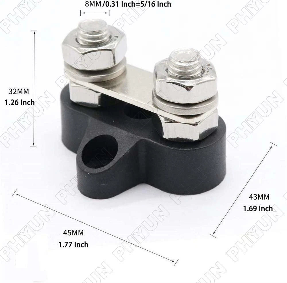 M8 Studs Battery Terminal for Power Distribution (Dual Heavy Duty)