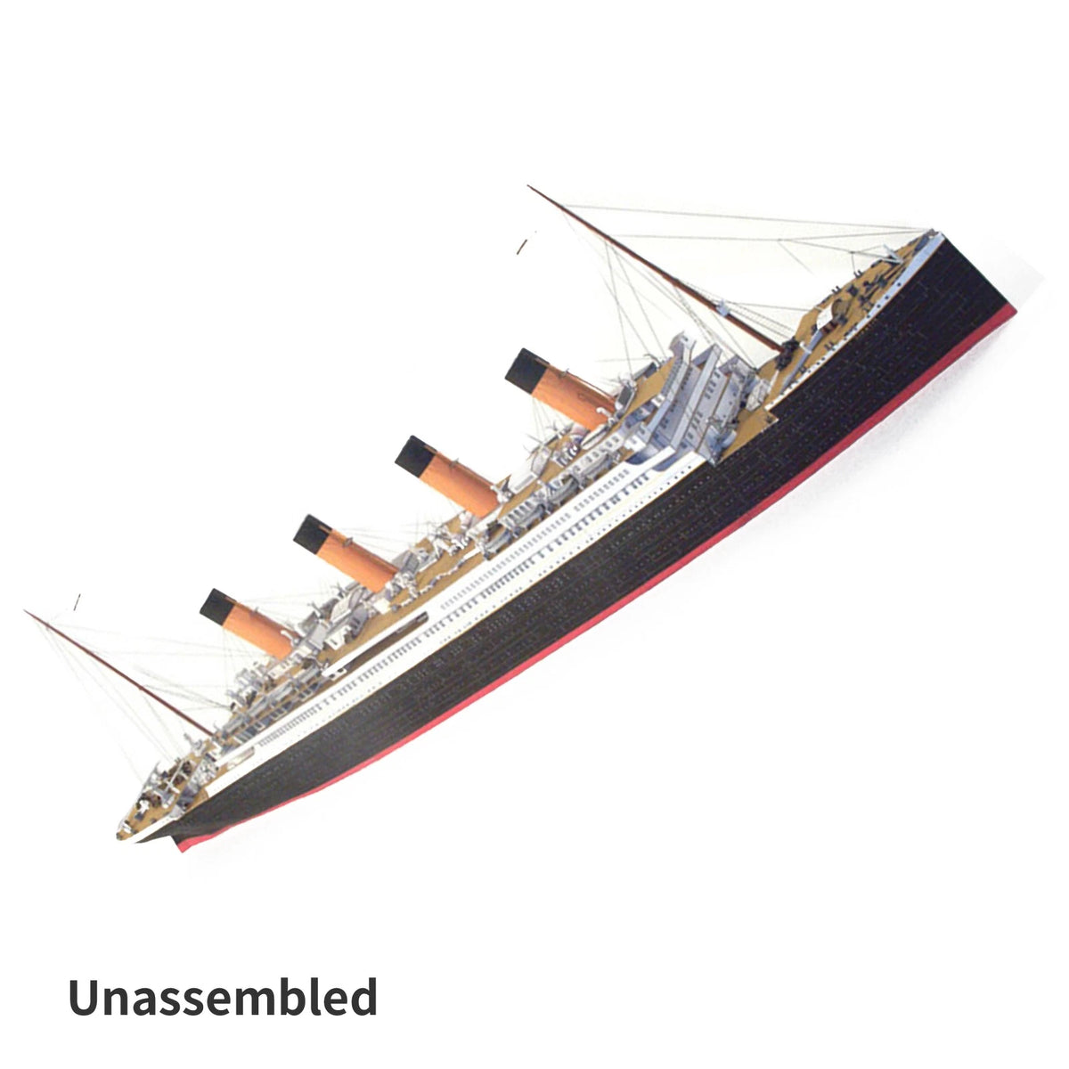 Paper Model Ship for British Titanic (1911–1912) 1/400 Scale Unassembled