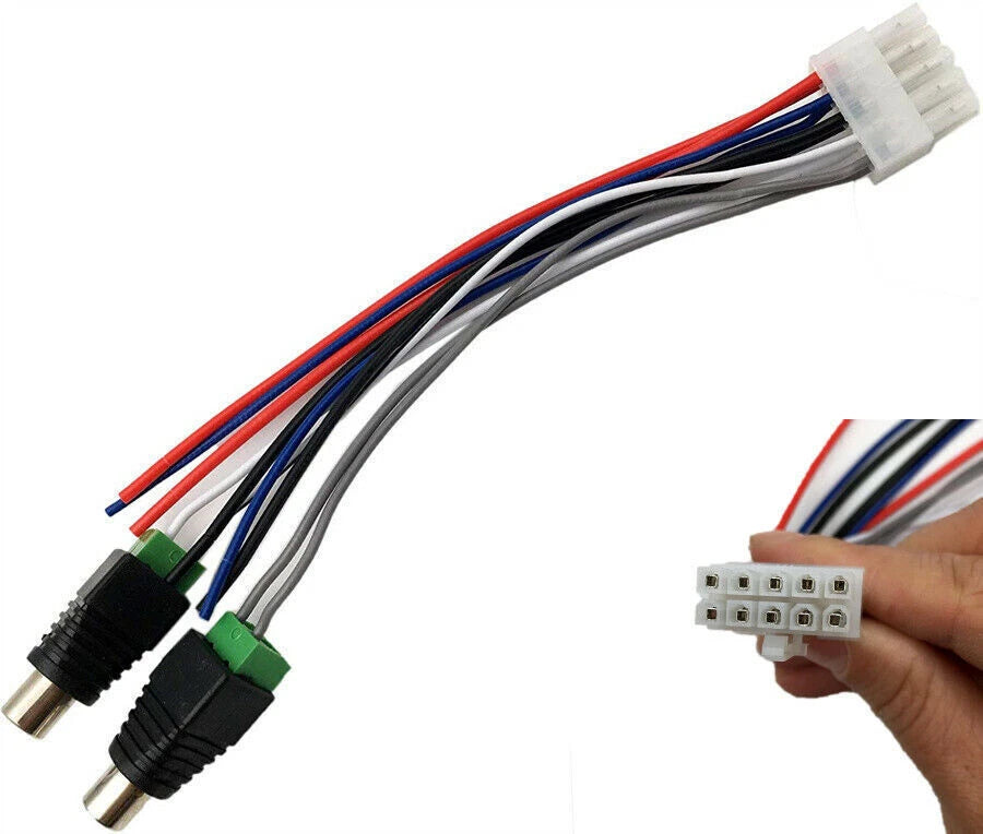 Speaker Wire Harness for Dual TBX10A Amplifier (15CM, 10 Pin Plug)