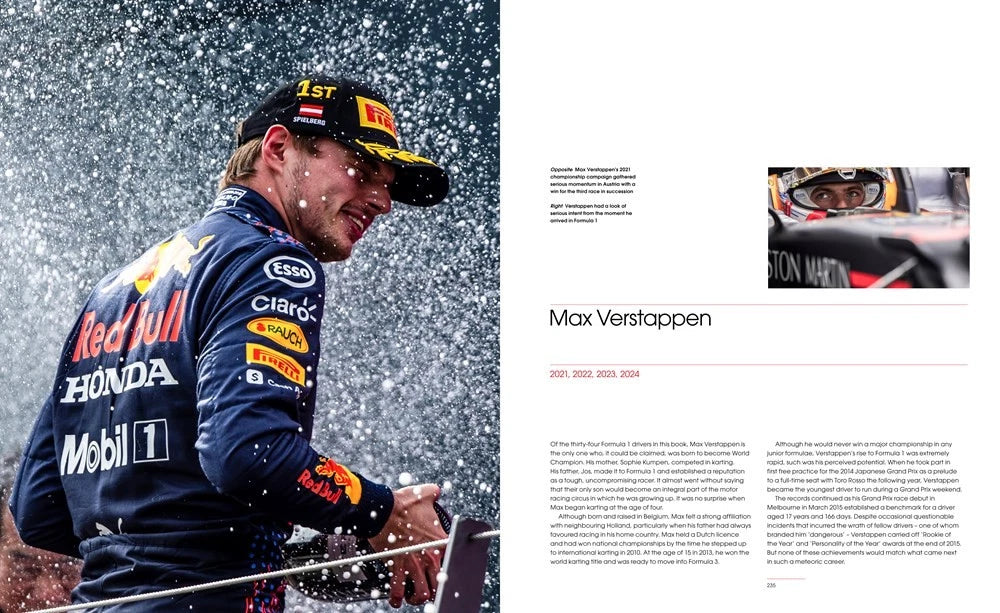 F1 Champions: 75th Anniversary Edition Book with Photos & Insights