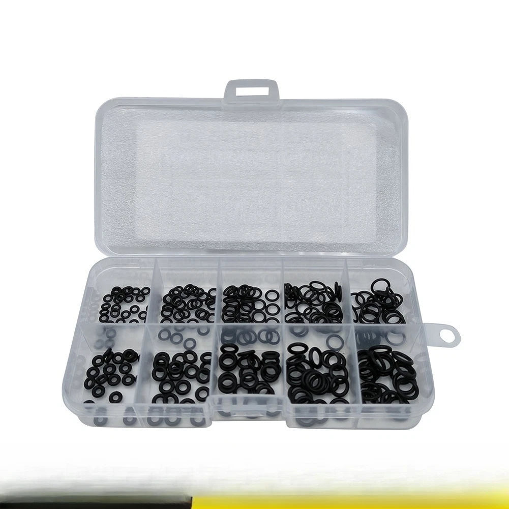 250 Piece Nitrile O Ring Set for High Temp Applications (10 Sizes)