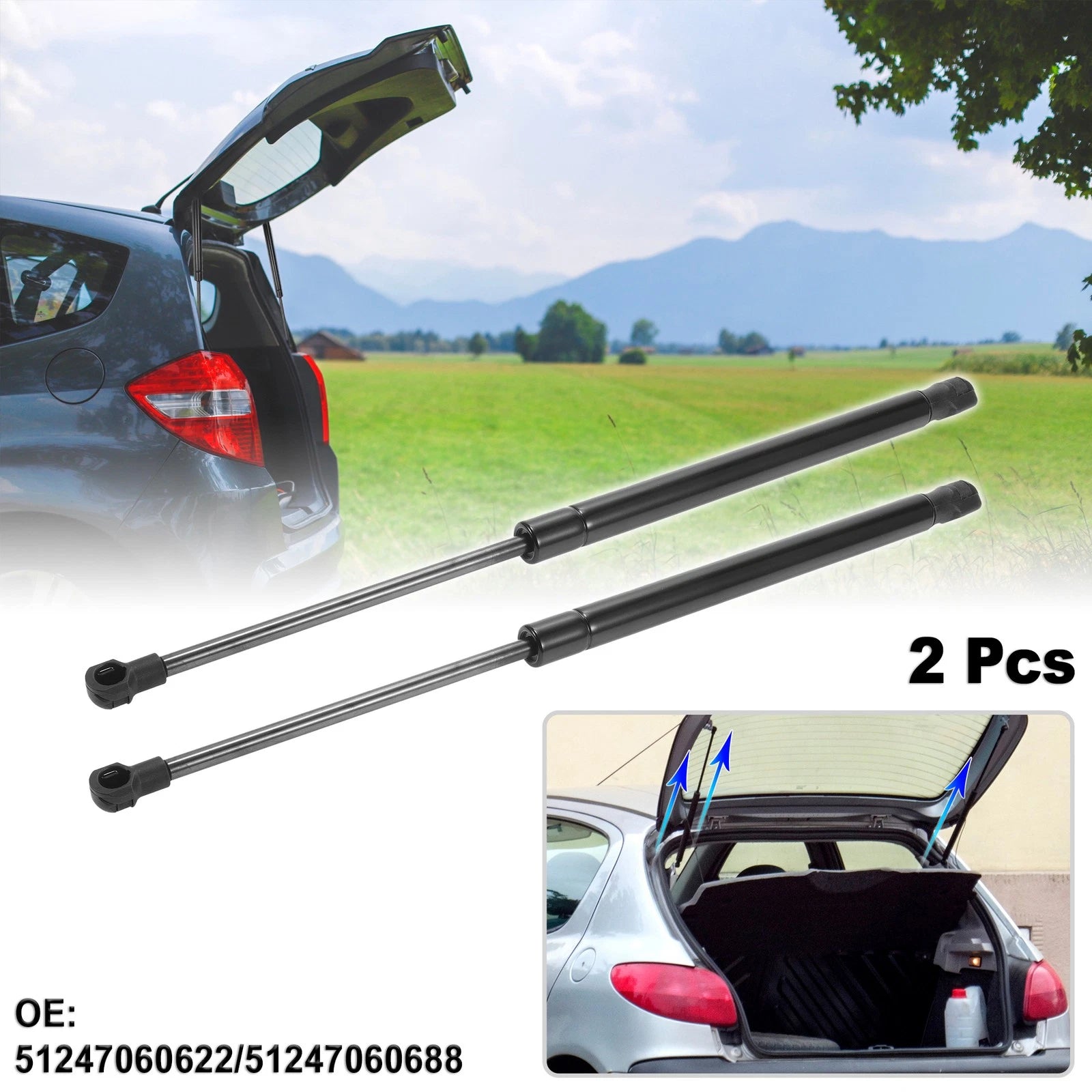 Rear Hatch Lift Support Gas Struts for BMW 1 Series E81 (2006–2011)