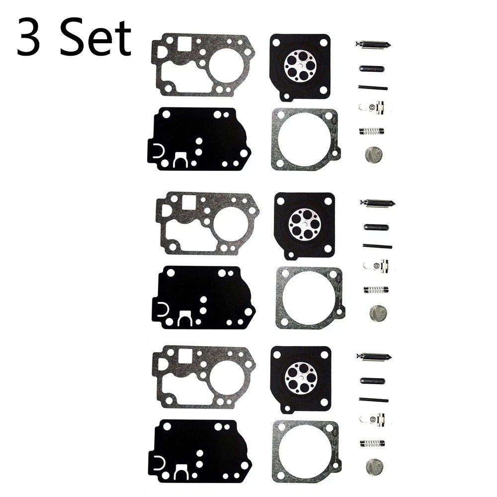 3X Carburetor Overhaul Kit for Zama RB-142, Homelite C1U-W32, C1U-W32A