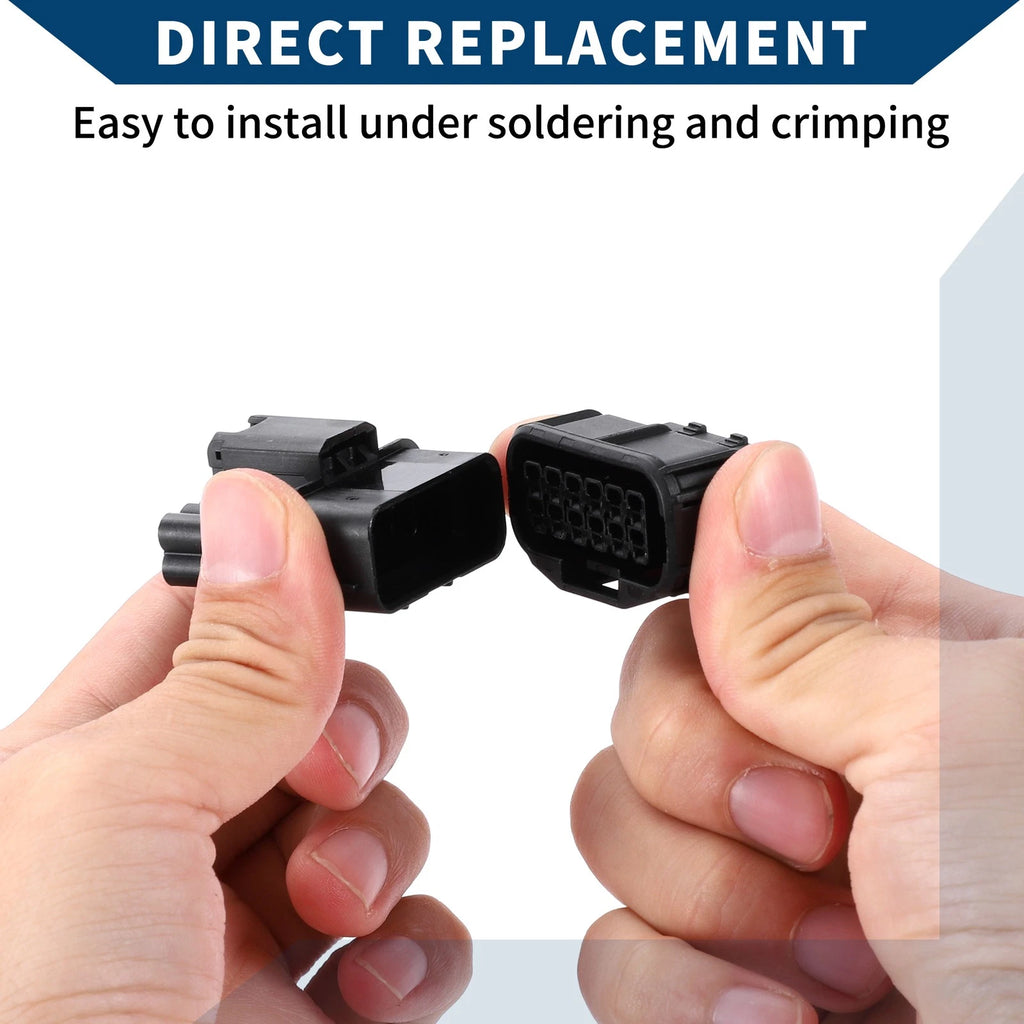 12 Pin Front Headlight Connector Plug for Honda