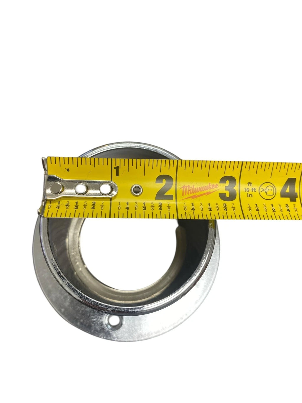 Set of 2 Plastic Chrome Plated Rigging Flanges for 2.5" Hose