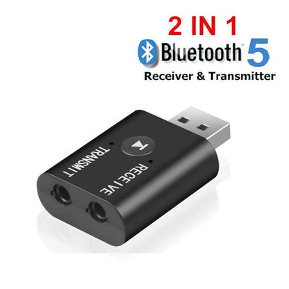 Bluetooth Audio Transmitter Receiver Adapter for PC TV (3.5mm Mini USB)
