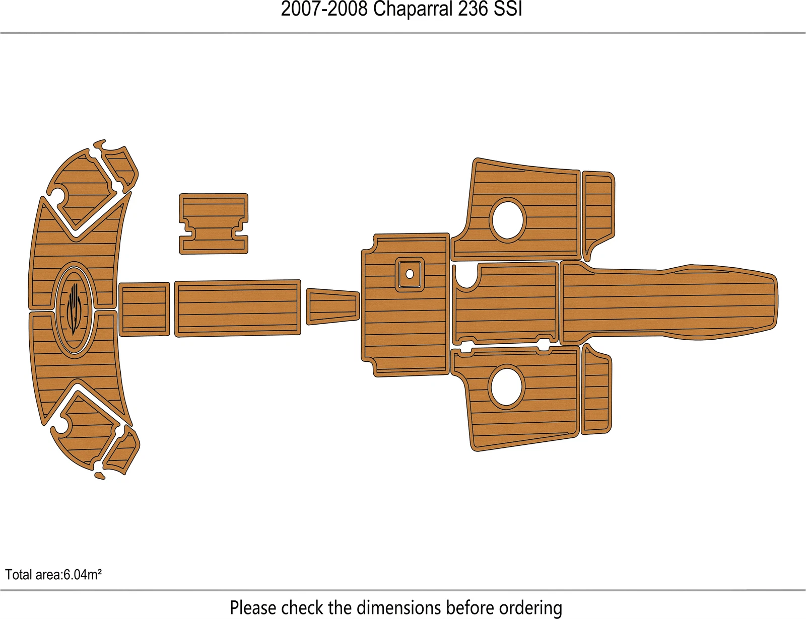 EVA Foam Pad Floor for Chaparral 236 SSI (2008)