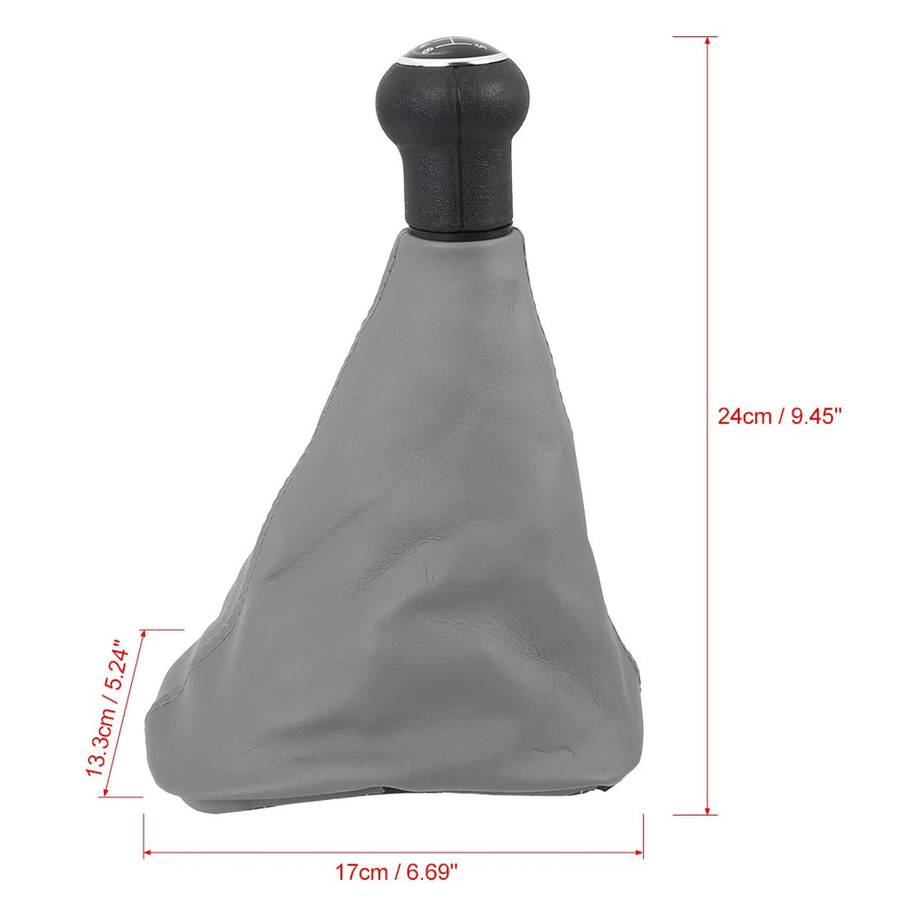 Gear Shift Knob Gaiter Boot Cover Replacement Gray for Volkswagen Passat B5 (1998–2004)
