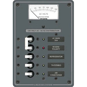 AC Main +3 Positions Toggle Circuit Breaker Panel for Blue Sea 8043 (N/A)