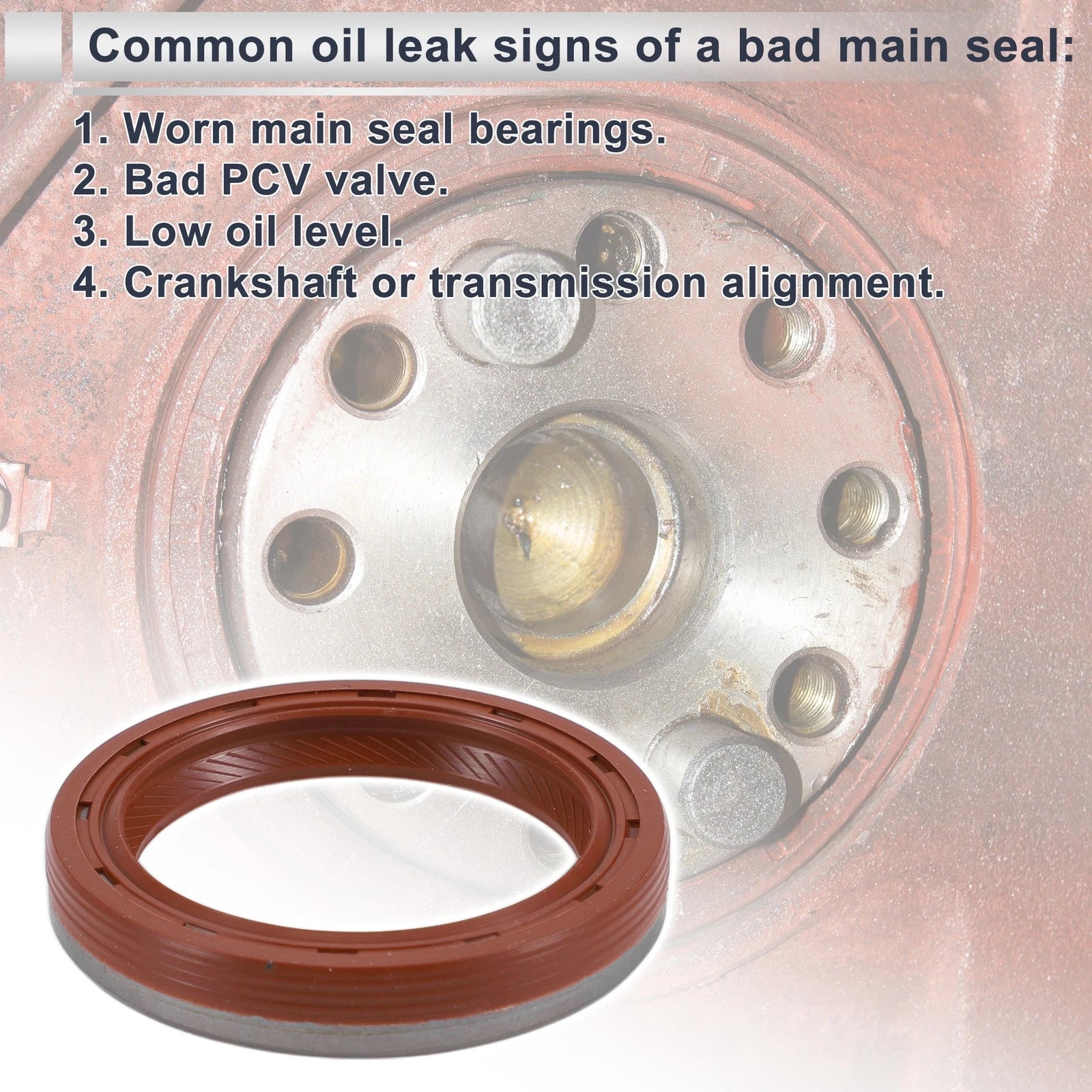 Front Crankshaft Oil Seal Replacement for Chevrolet Aveo (2008–2017)