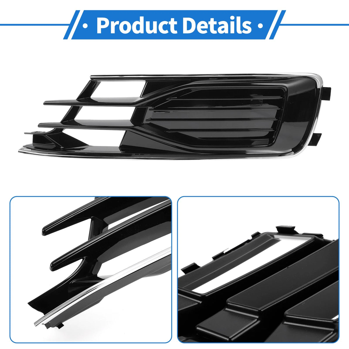 1pc Fog Light Grill for Audi A6 C7 (2014–2018) No. 4G0807681AD