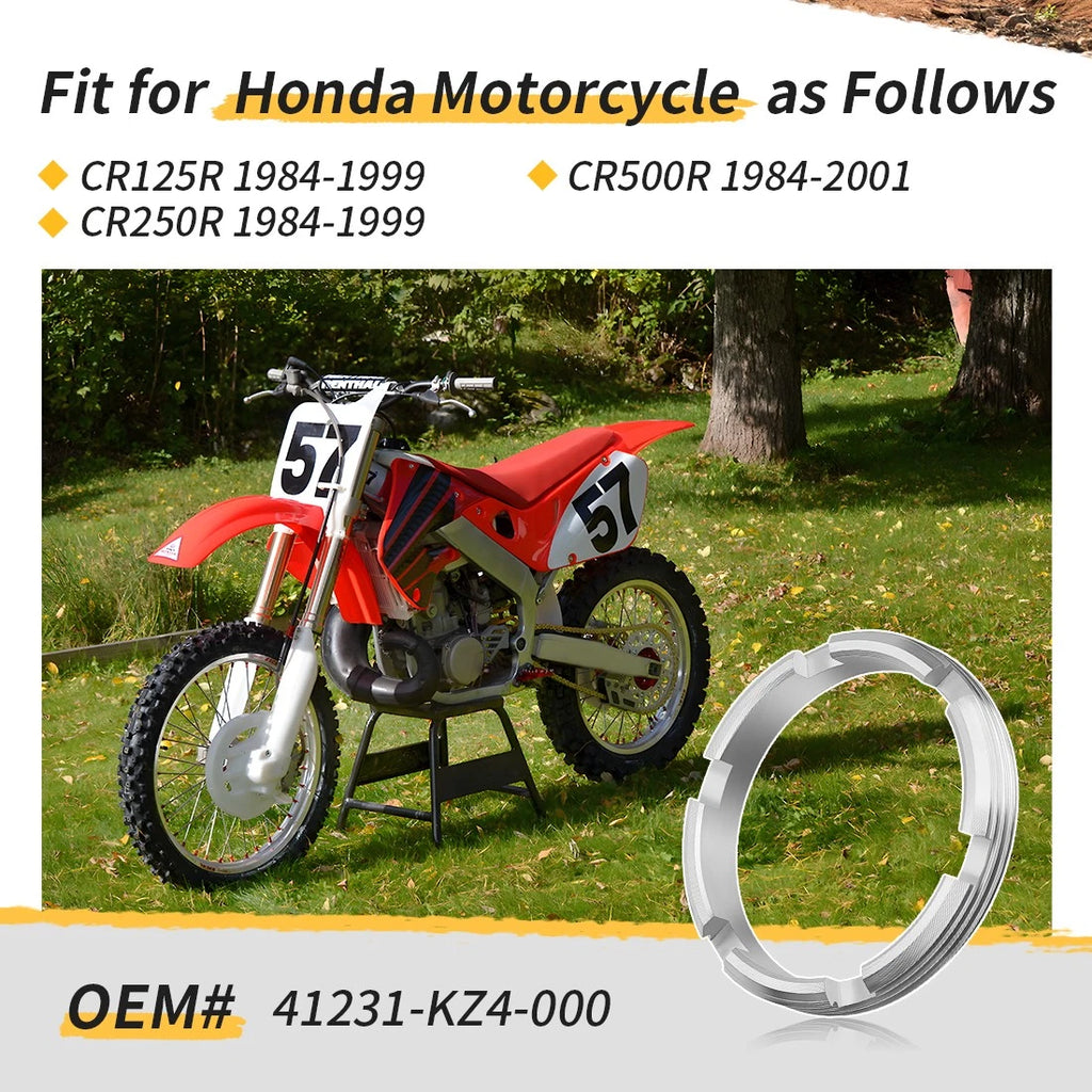 Rear Wheel Bearing Retainer for Honda CR250R (1984–1999) #41231-KZ4-000