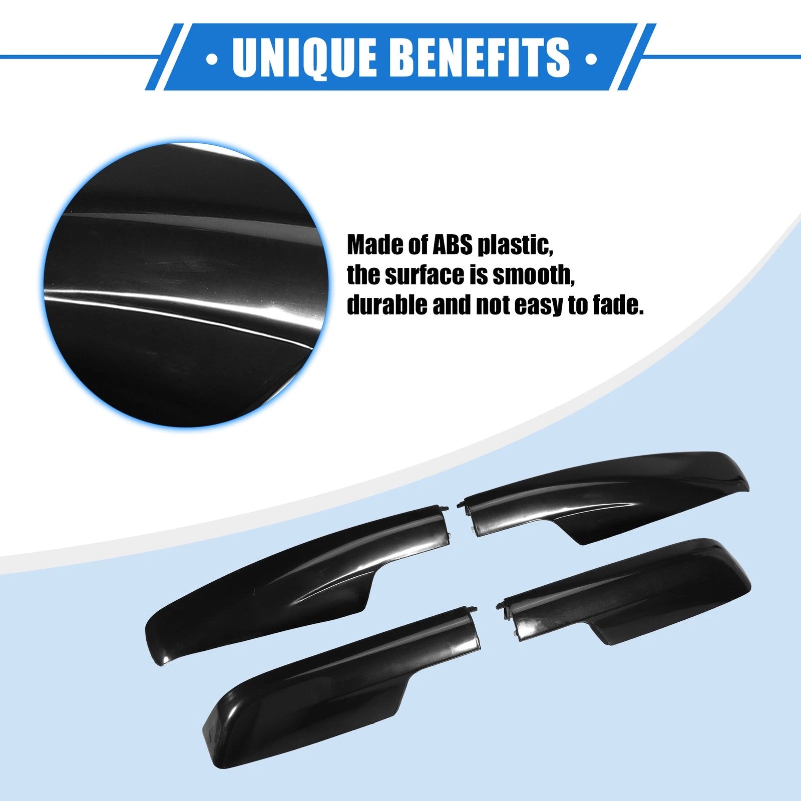 4PCS Roof Rack Side Rails End Covers Replacement for Toyota Highlander (2001–2007)