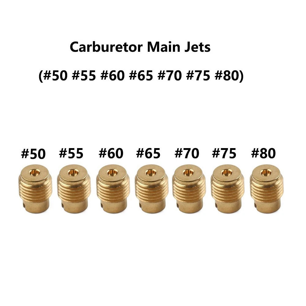 7pc Carb Main Jet Set #50 55 60 65 70 75 80 for Predator 212cc, Honda GX160 GX200