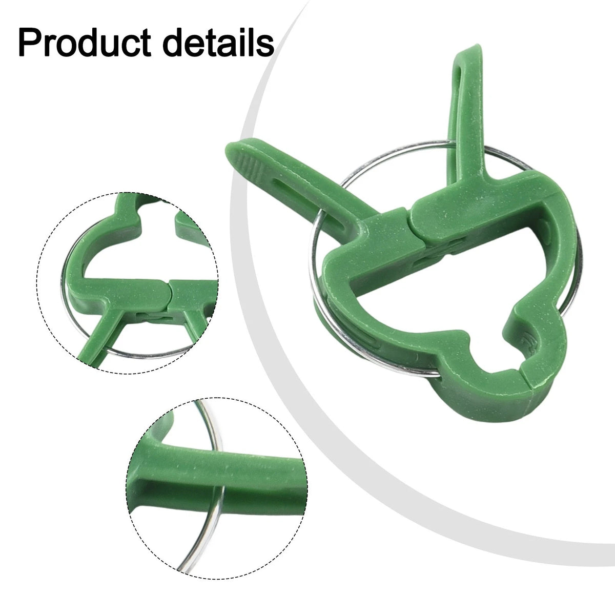 100 Flexible Plant Support Clips for Upright Plants