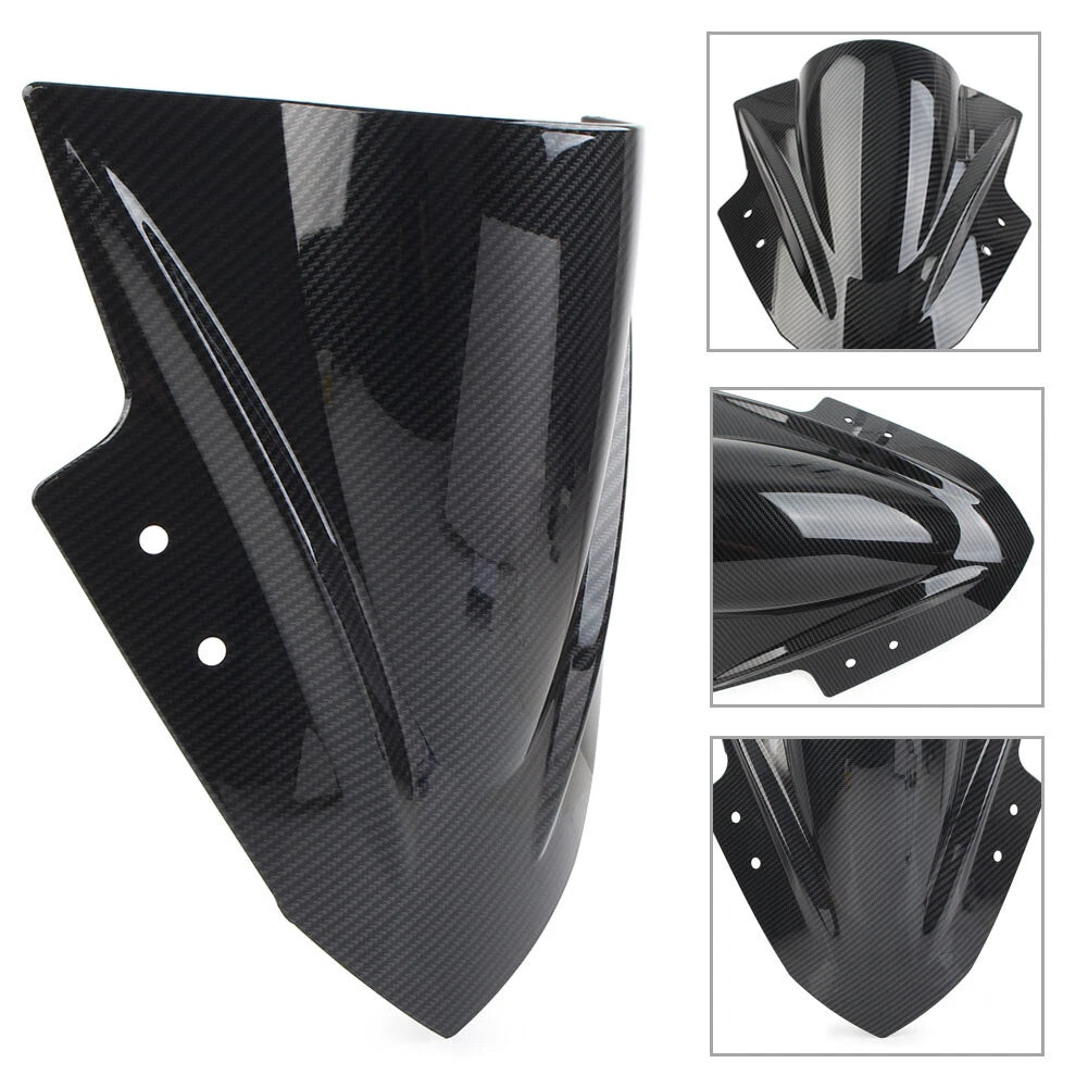 Windshield Shield for Kawasaki EX300 Ninja 300 250 (2013–2017) Carbon Fiber Black