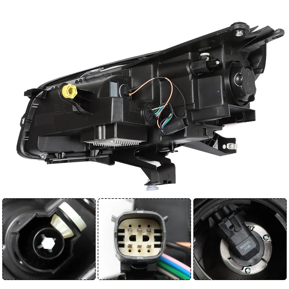 Halogen Projector Headlight for GMC Acadia (2013–2016) Right Side Black