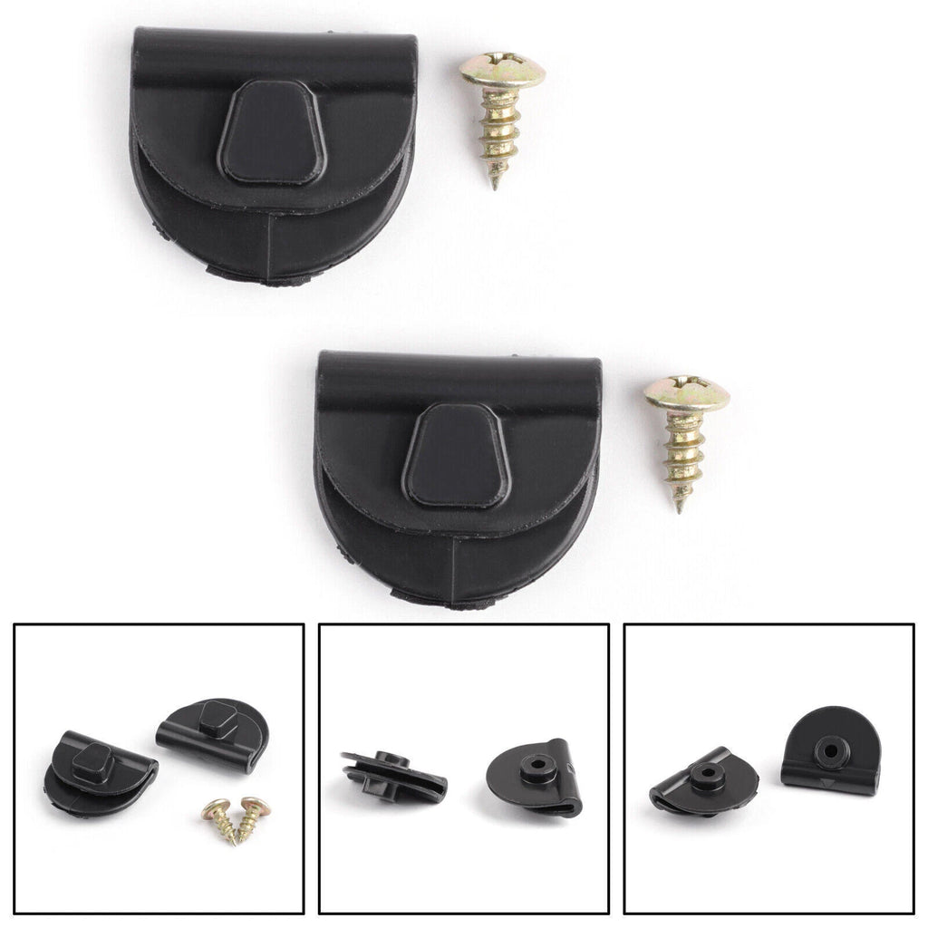 2pcs Battery Left Side Cover Clip + Screw for Harley Sportster XL883 1200 (2004–2018)
