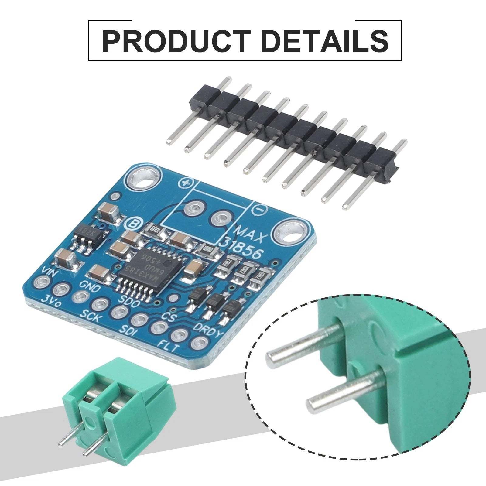 Compact Thermocouple Module with MAX31856 Chip for Extreme Temperatures