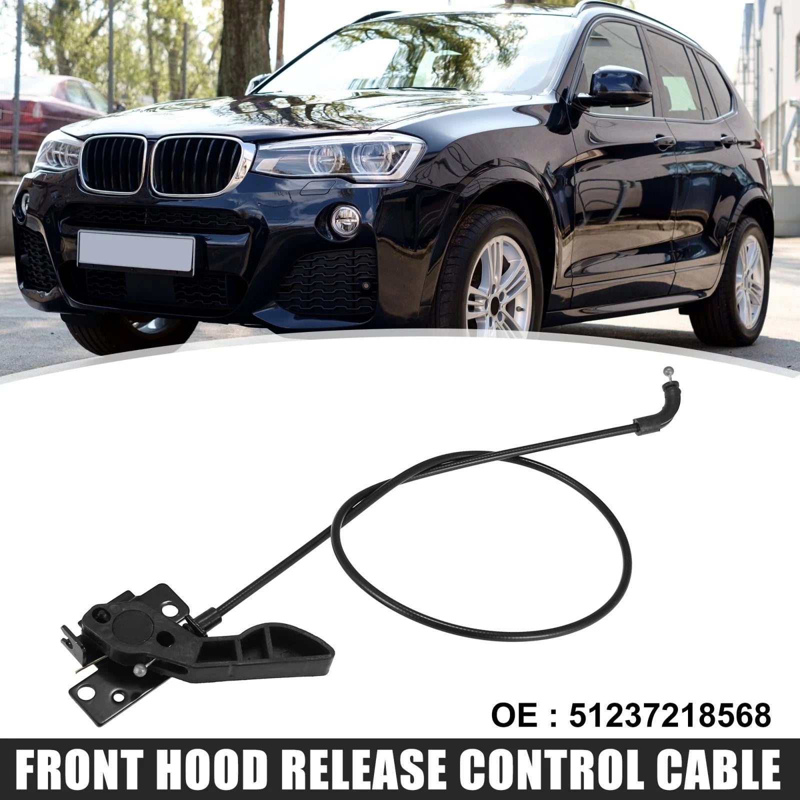 Hood Release Cable Front for BMW X3 (2011–2017)