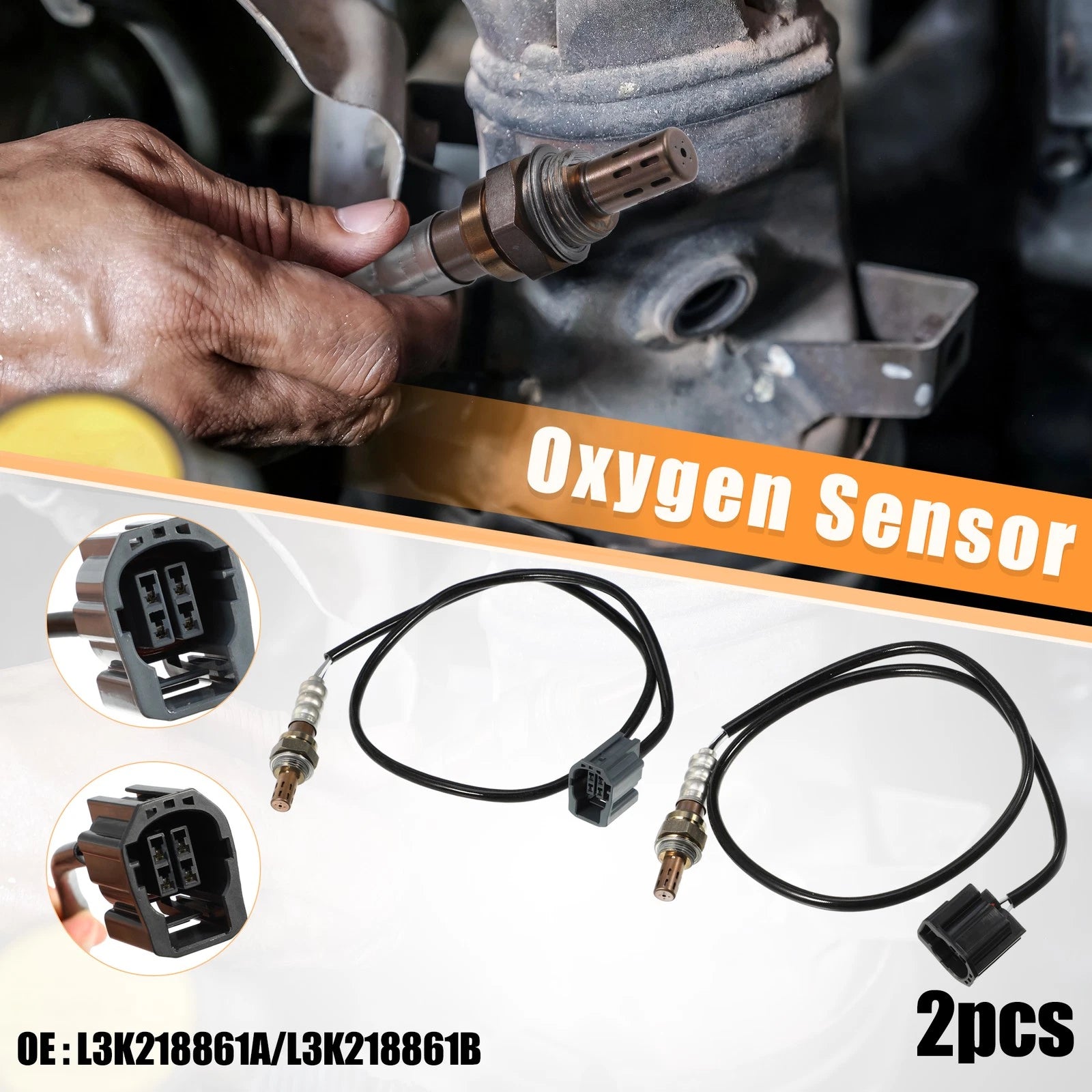 Upstream and Downstream Oxygen Sensor Set for Mazda 3 L4 (2004–2005)