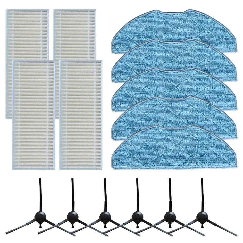 Mop Cloth Filter Side Brush Replacement for XPlorer S135 S140 RR91C5WH