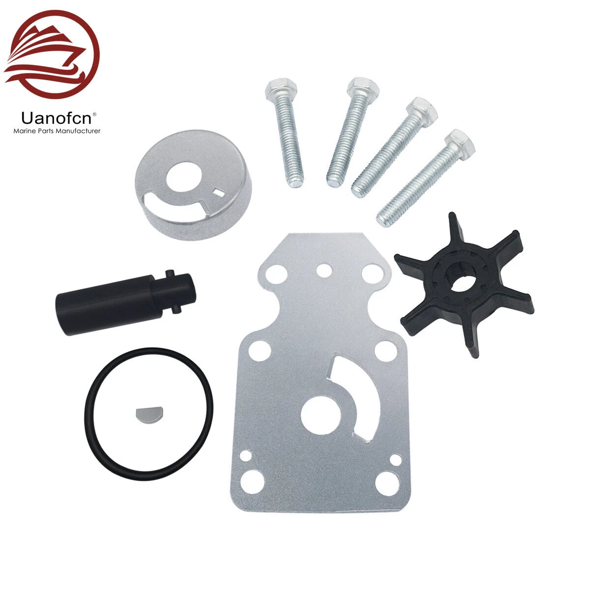 Water Pump Impeller Repair Kit for Yamaha Outboard F6-F8 HP (68T-W0078-00-00)