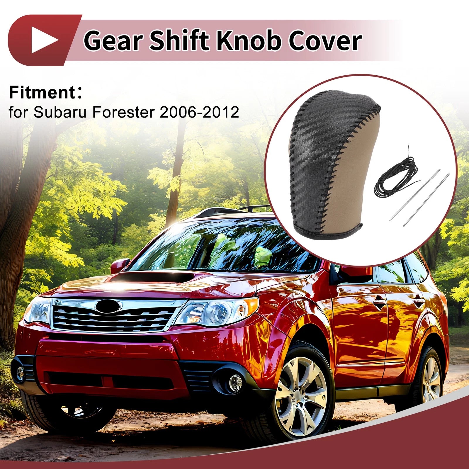 Gear Shift Knob Cover Replacement for Subaru Forester (2013–2018)