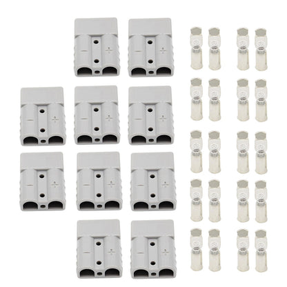 10Pcs Anderson Style Plug Connectors 50 AMP 12-24V 6AWG
