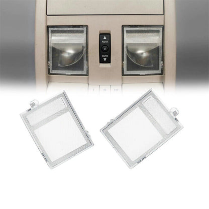 Interior L+R Overhead Front Console Light Cover Clear Lens For 05-20 Jeep Dodge