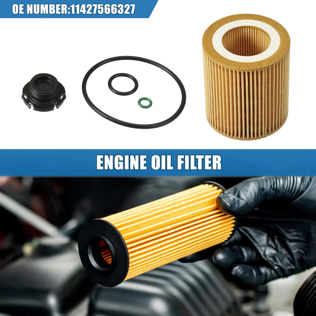 Engine Oil Filter Set with O Ring for BMW 325i (2001–2005)