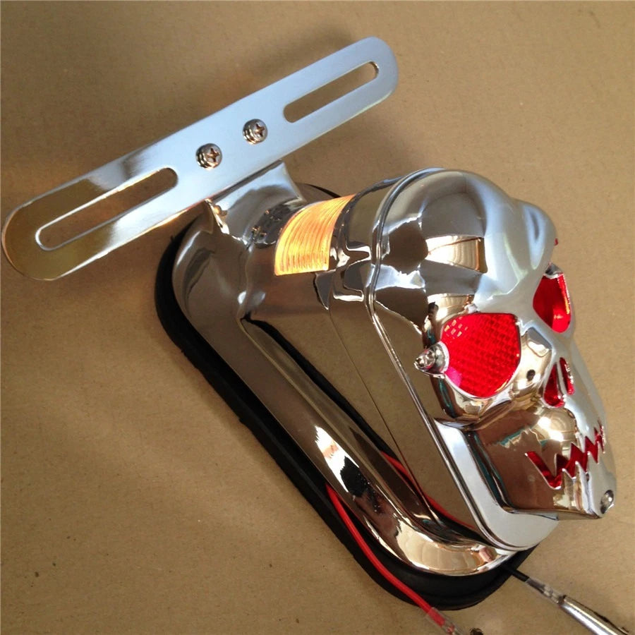 Chrome Metal Brake Tail Light for H-D Davidson Motorcycle