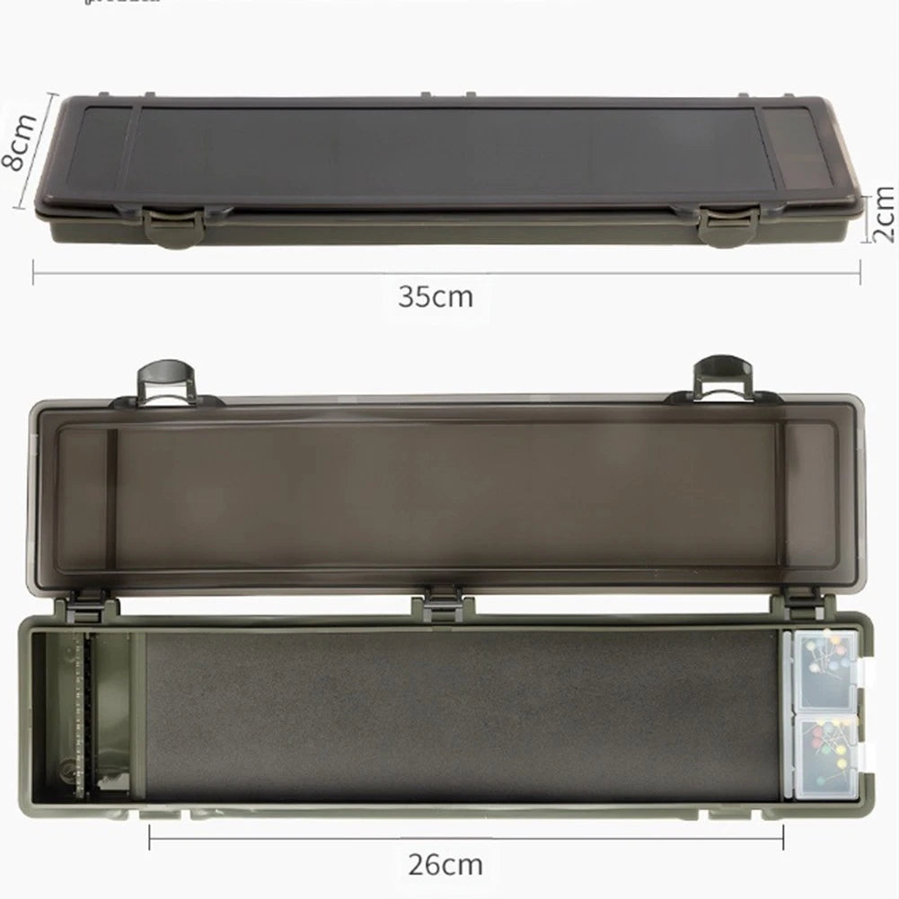 Multi Functional Carp Rig Box Tackle Storage with 20 Pins Waterproof Design