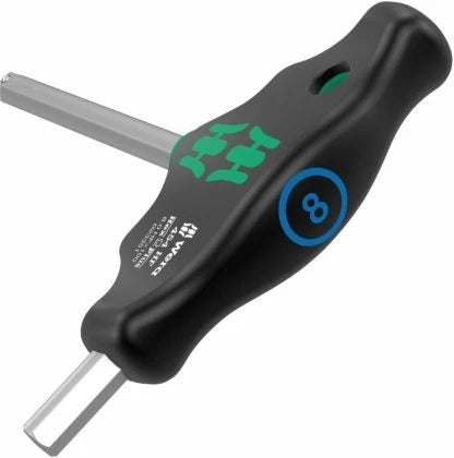 Set of 10 T-Handle Hex-Plus Drivers for Bicycle (Wera 05004174001)
