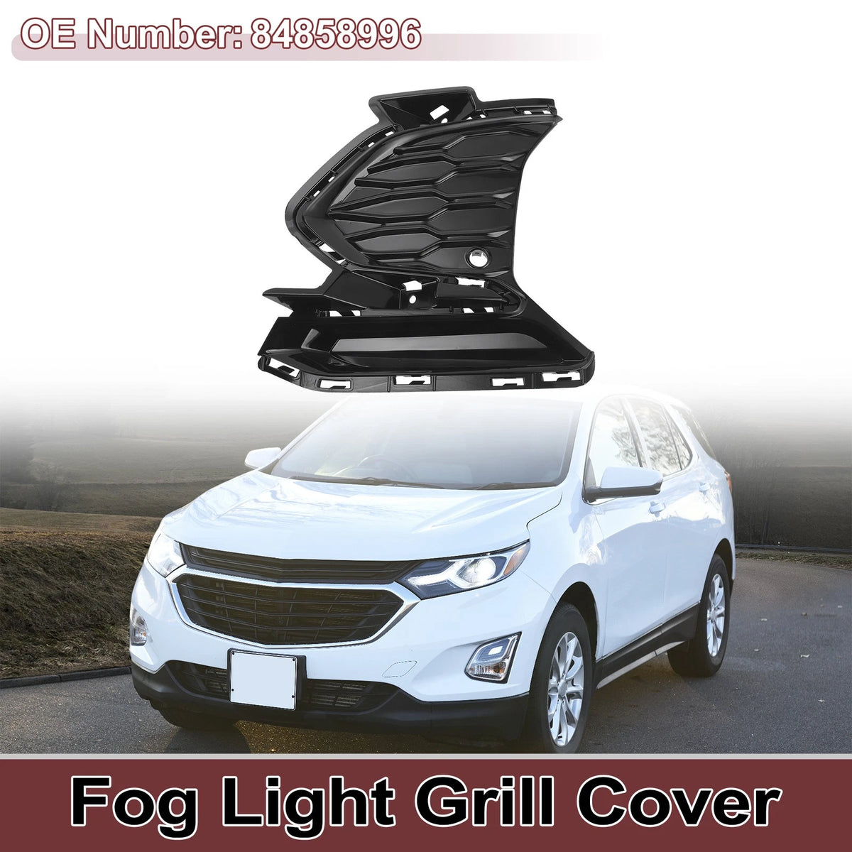 Front Left Fog Light Grill for Chevy Equinox (2021–2023)