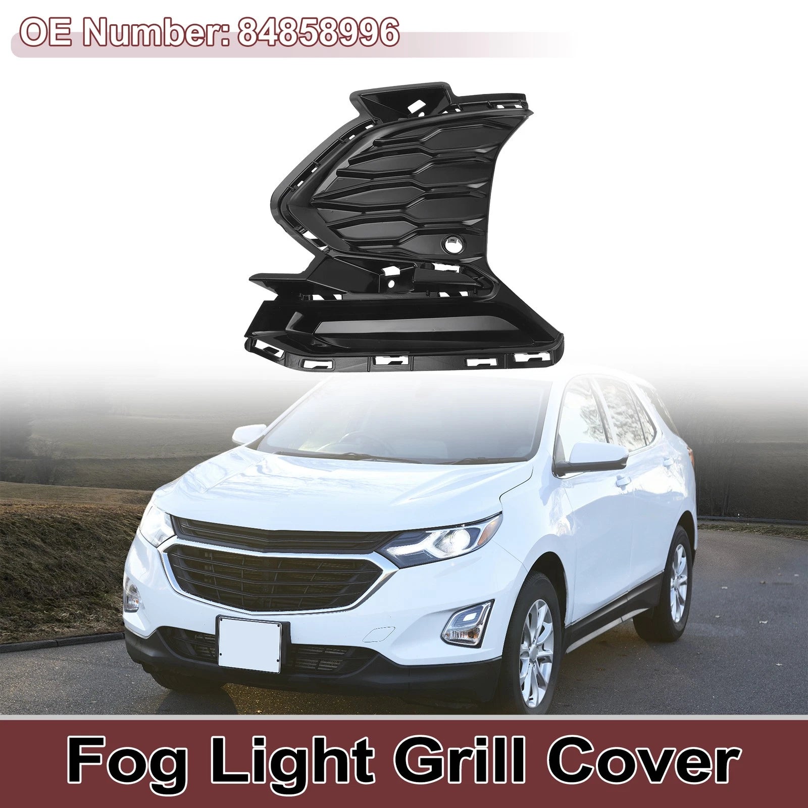 Front Left Fog Light Grill for Chevy Equinox (2021–2023)