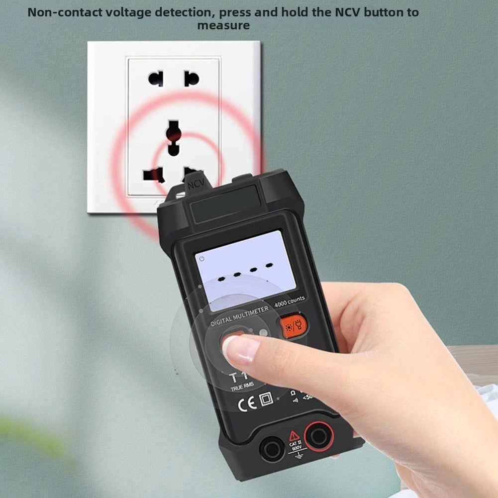 Digital Multimeter 4000 Counts Auto Range with NCV Tester for Field Use
