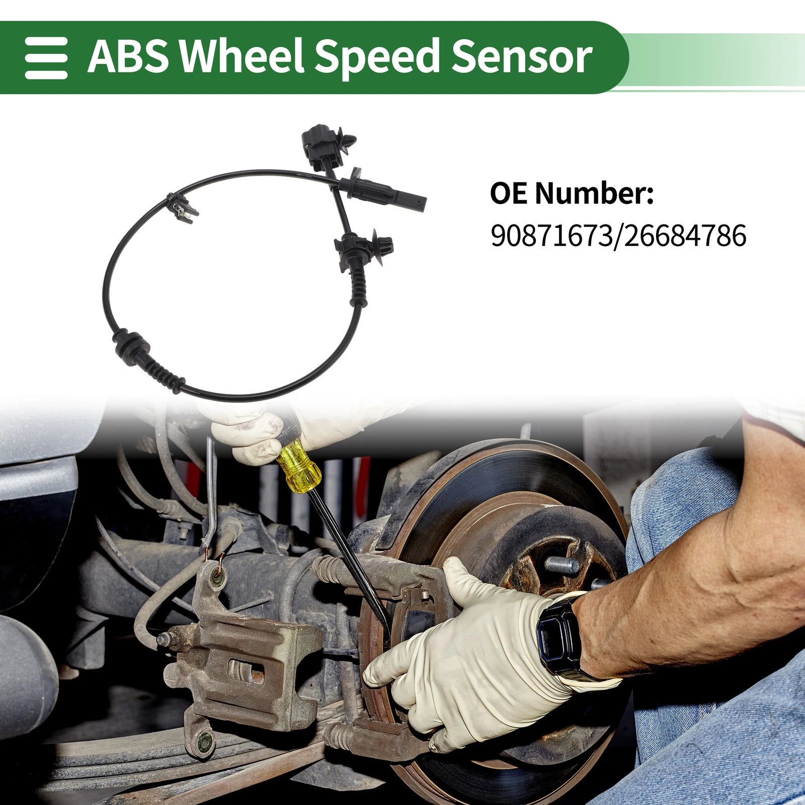 ABS Wheel Speed Sensor Replacement for Chevrolet Sail 3 (2013–2018) Rear Left