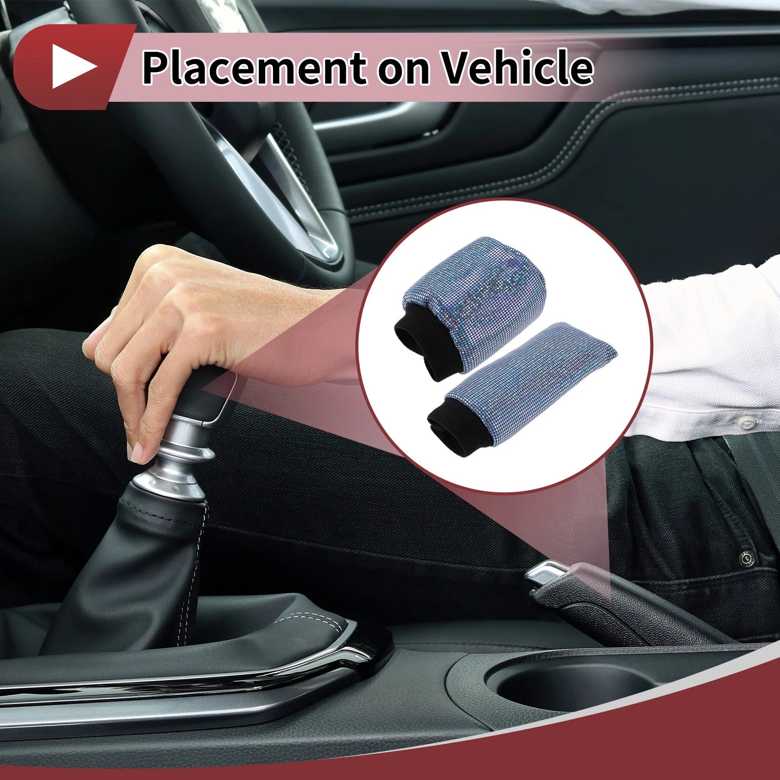 Rhinestone Gear Knob Protector for Universal Cars