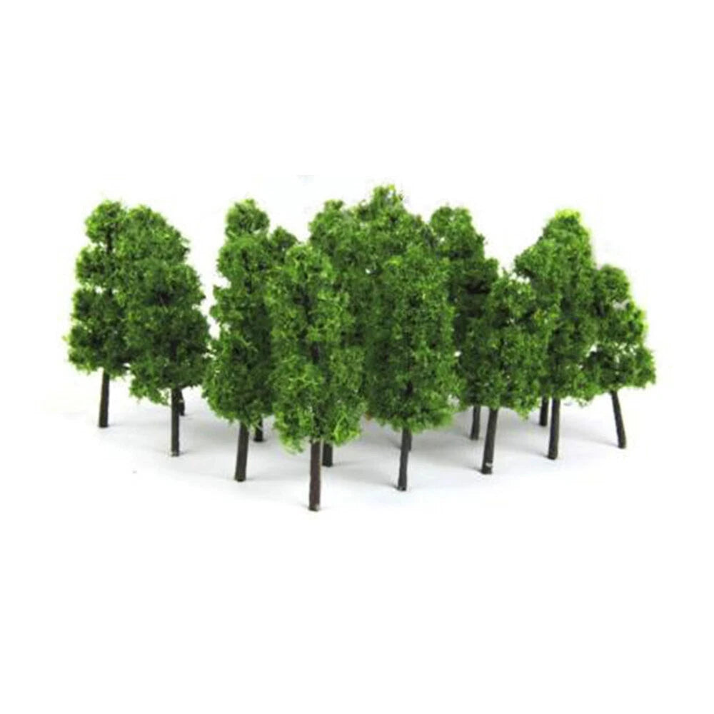 40Pcs Model Trees for DIY Train Railroad Layout Diorama HO OO Scale 8cm