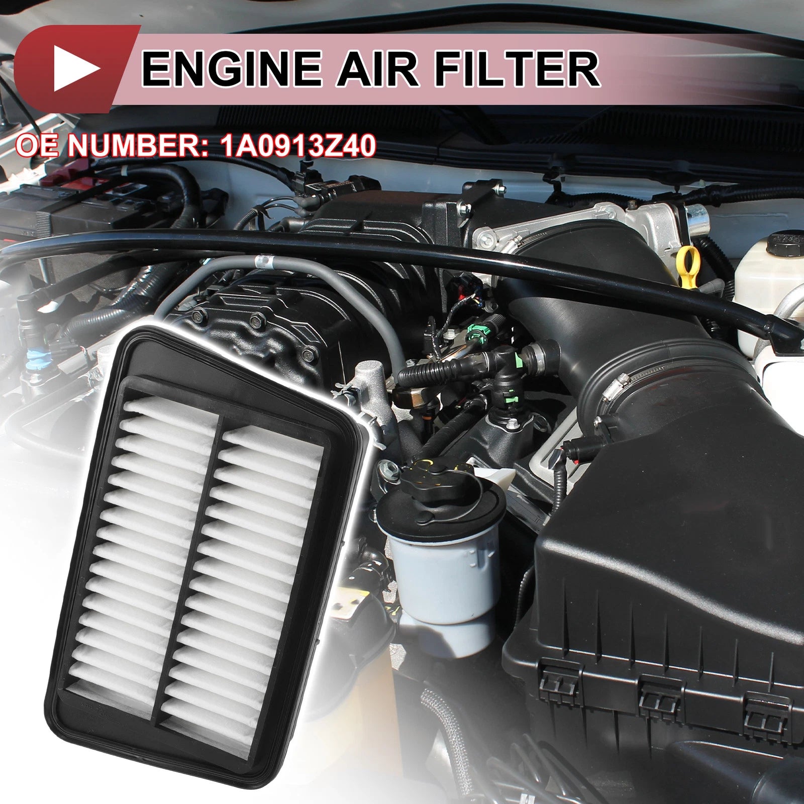 Car Engine Air Filter No. 1A0913Z40 for Mazda EBD-DG64V (1 Pc)