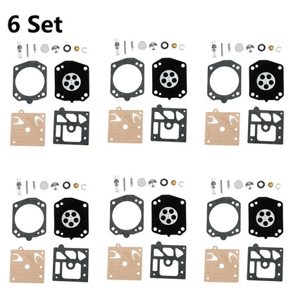 6x Chainsaw Carburetor Carb Rebuild Kit Replacement Parts Fit For Walbro K22-HDA