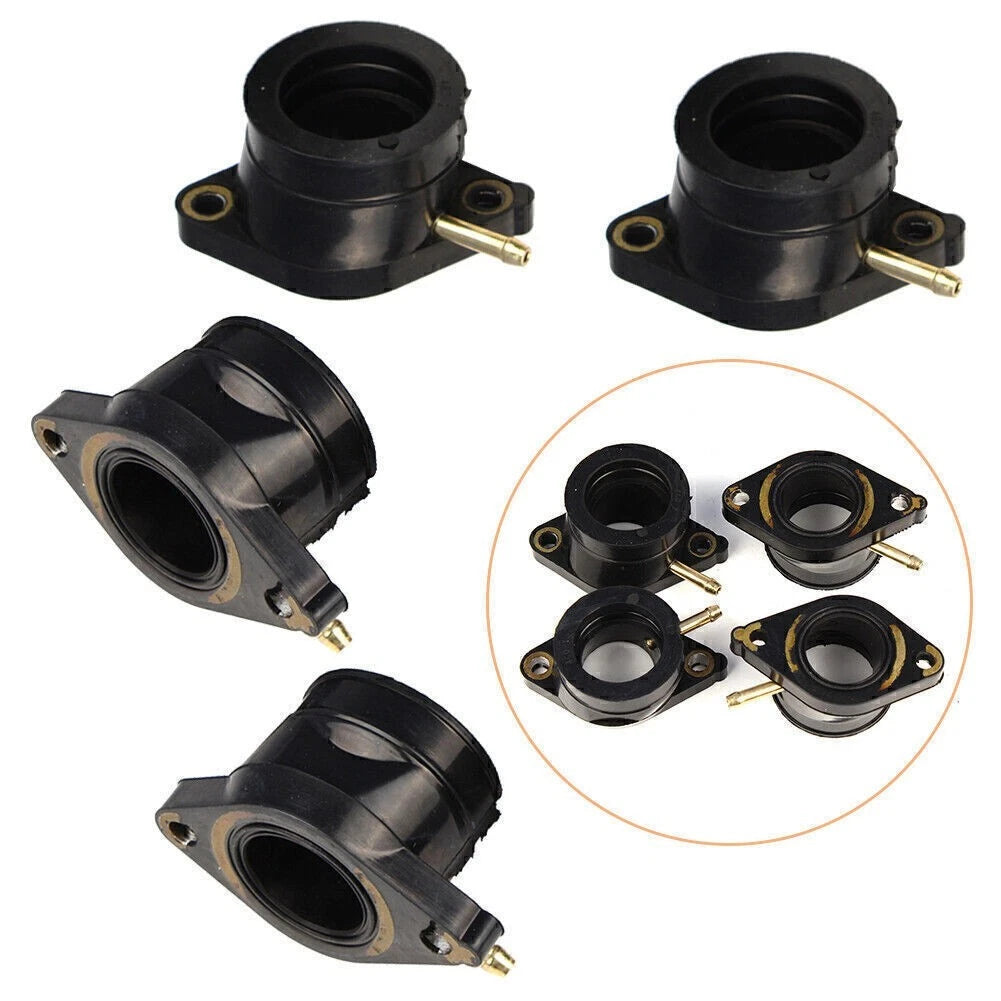 Carb Carburetor Intake Flange Boot Set Fit Yamaha XJ550 Maxim XJ550R Seca 81-83